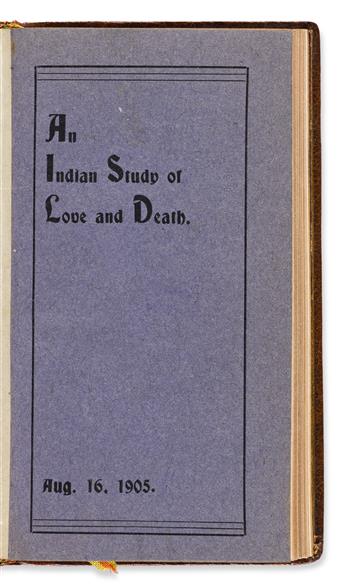 Sister Nivedita (1867-1911) An Indian Study of Love and Death, Authors Presentation Copy.